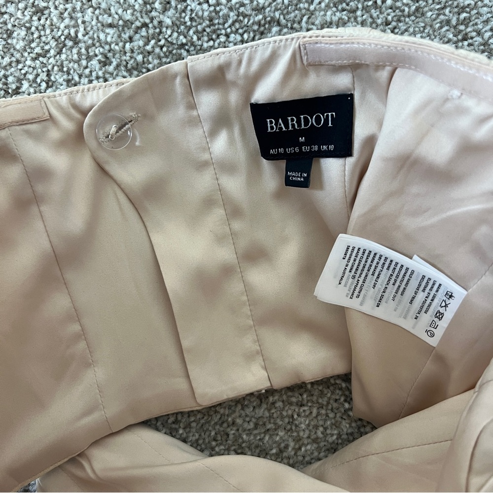 Bardot Cream Ivory Bustier Top Size Medium - Picture 7 of 9